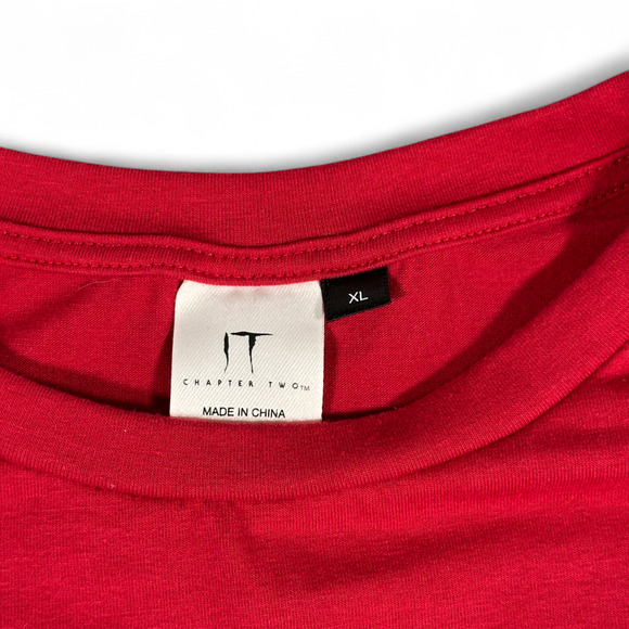 Stephen Kings It Night Shirt Womens EXTRA LARGE Red Pennywise Chapter Two Movie - Picture 3 of 6